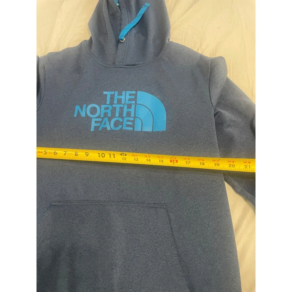 THE NORTH FACE blue cotton blend Hoodie Sweatshirt Men's L